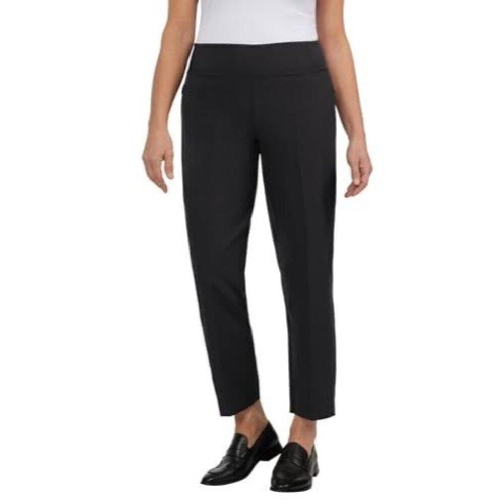 KIRKLAND Women Medium 4-Way Stretch Pull-on Elastic Waist Ankle Pants 27" Inseam